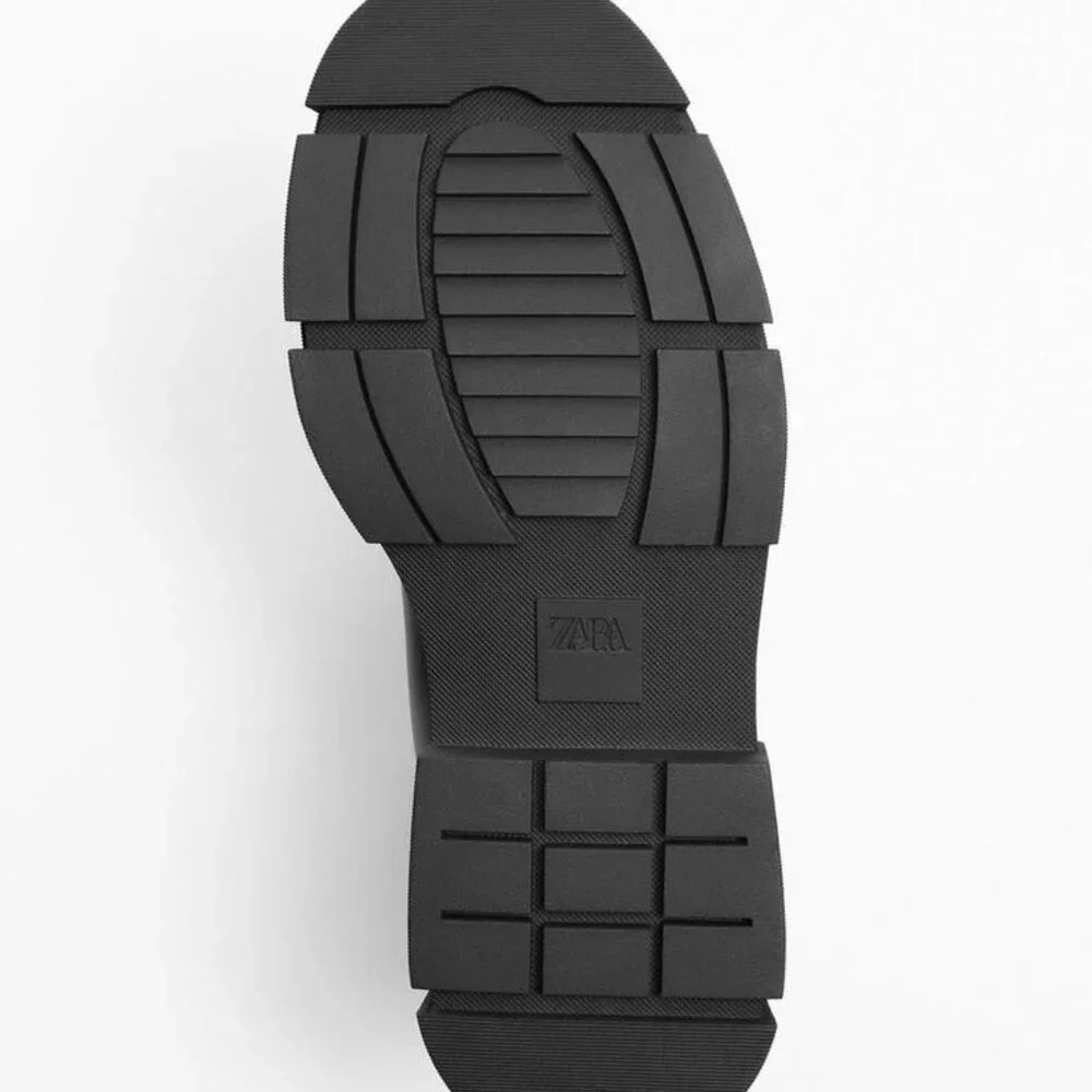 Zara Front Zip Chunky Ankle Boots